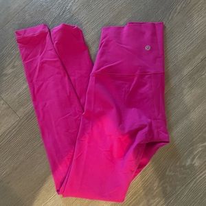 Pink Lululemon leggings